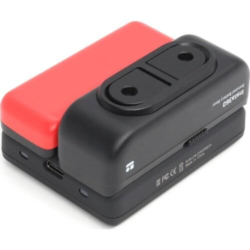 2 in 1 QC Fast Charger Smart Charging Hub for Insta 360 ONE R 2380mAh Boosted 1190 mAh Battery Base