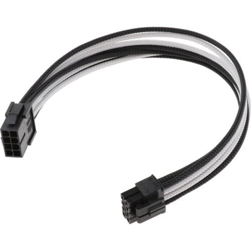 8-Pin PSU Power Supply Splitter Cable, 30cm 8-Pin Male to Female ATX M/F CPU Extension Cable 8 Pin Adapter Cord
