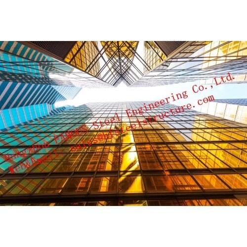 Aluminum Exterior Double Glass Facade Curtain Wall Insulation Building System By China Supplier