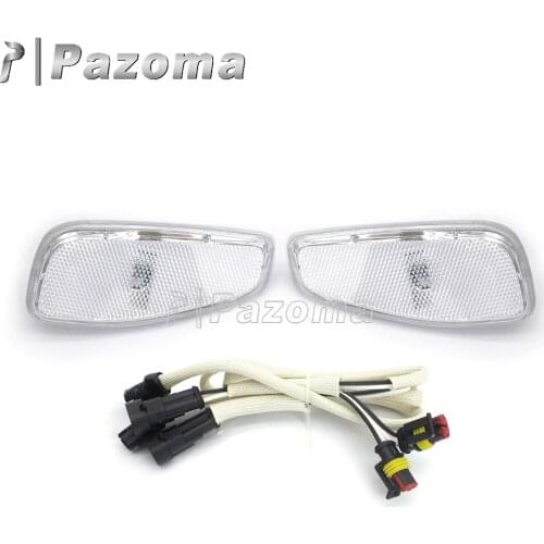 Car Clear Lights Side Marker Covers Plastic Turn Signals Lens Kit For Jeep Renegade 2015-2017 Side Warning Light Plastic Cover