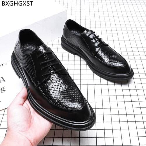 Black Dress Shoes Mens Fashion Party Shoes for Men 2021 Designer Leather Shoes Men Chaussure De Homme Zapatos De Hombre Sapato