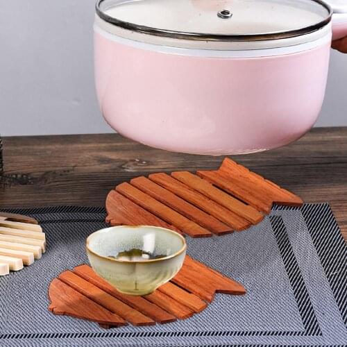 Wooden Placemat Coaster Table Mat Drink Cup Coaster Slip Insulation Pad Home Kitchen Accessories