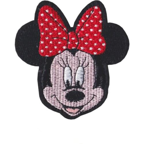 Disney Mickey Minnie Cartoon Iron on patch Embroidered clothes patches For clothing Kid Umbreon Cloth Stickers Garment Appliques