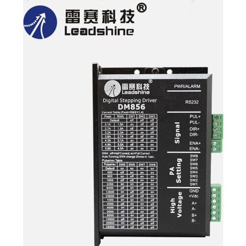 DM856 2-phase 57 86 Digital Stepper Motor Driver 20-80 Vdc 1A to 5.6A NEMA23 NEMA34
