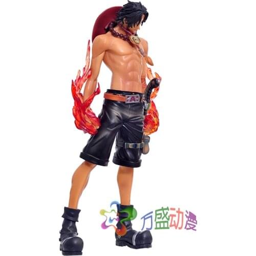 Anime OP Fire Fist Ace - Portgas D Ace Boxed PVC 25CM Action Figure Collection Model Toy Doll
