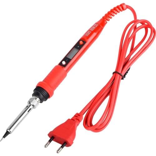 220V 80W LCD Electric Soldering Iron Adjustable Temperature Solder Iron Tools with Quality Soldering Iron Tips Kits Stand Tool
