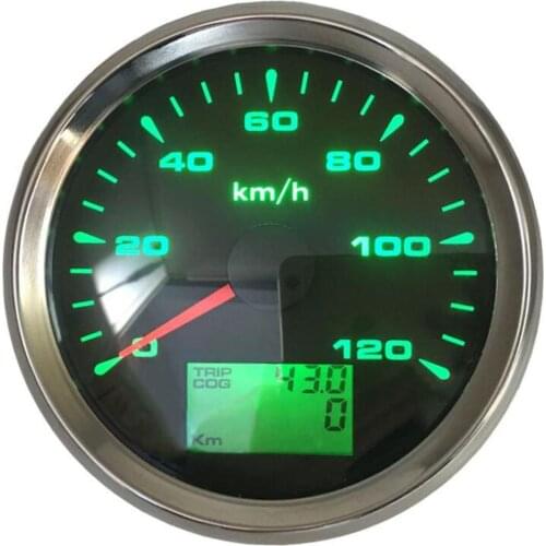 1pc New Arrival 85mm 0-120km/h GPS Speedometer Lcd Speed Odometer Trip Meter 9-32v Waterproof Gauges for Auto 8 Kinds Backlight