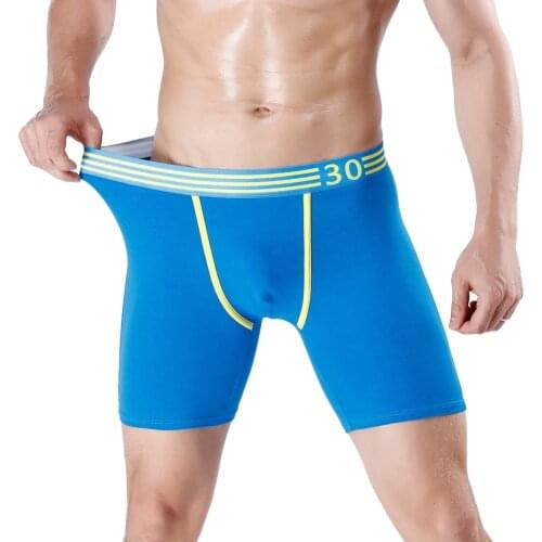 Cotton Mens Panties Underwear Boxer Shorts Long Leg Comfort Men Underpants Male Hombre Boxer Marca Plus Size L-4XL