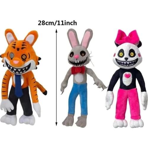 28cm Horror Game Mr. Hopps Playhouse 2 Plush Toys Cartoon Plushie Figure Rabbit Mr Hopp Soft Toy Kids Birthday Gifts