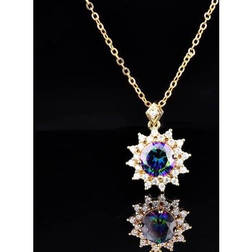 Fine Necklace With Fashion Snowflake Pendant Charm Luxury Wedding Statement Jewelry For Women Daily Wear Clavicle Chain