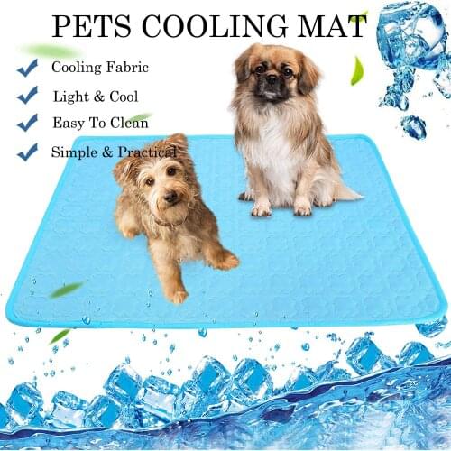 Dog Mat Cooling Summer Pad Mat For Dogs Cat Blanket Sofa Breathable Pet Dog Bed Summer Washable For Small Medium Large Dogs Car