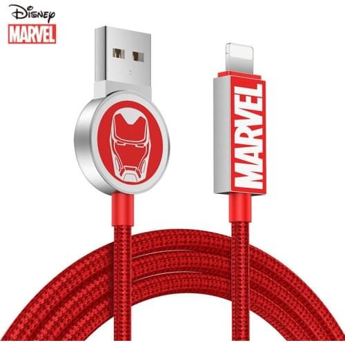 2021 Disney Marvel for Zinc alloy stereo logo is applicable for iPhone Series data line Type-C fast charging Data line