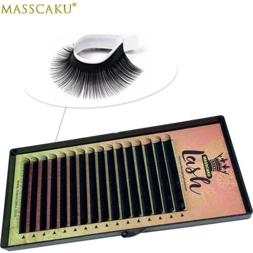 Best Factory Price Individual Classic Makeup Eyelash Extensions Fans-Making Volume Lashes Matte Black High Quality Soft Natural
