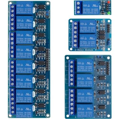 1 2 4 8 Channel 5V Relay Module Low level for SCM Household Appliance Control For Arduino 1/2/4/8 Relay 5V module