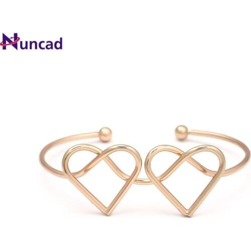 2018 new arrivals Butterfly Bracelet gold color aolly Handmade heart-shaped charming Bracelet Hot High Quality on sale