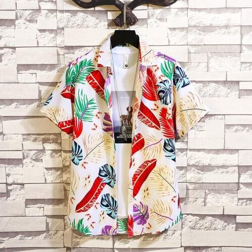 Plus Size 7XL 6XL 5XL Summer Short Sleeve Men Floral Shirts Fashion Holiday Style Regular Fit Casual Blouse Homme Streetwear Hot