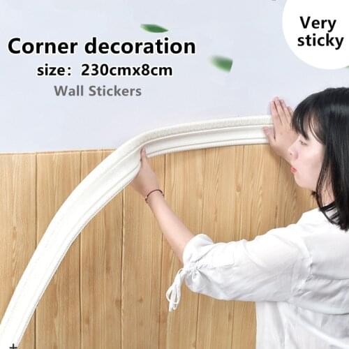 3D Self-Adhesive Panels Children Wallpaper Wall Panels 3D Waistline Home Vinyl Decorative Wall 3D Wall Stickers Wallpaper