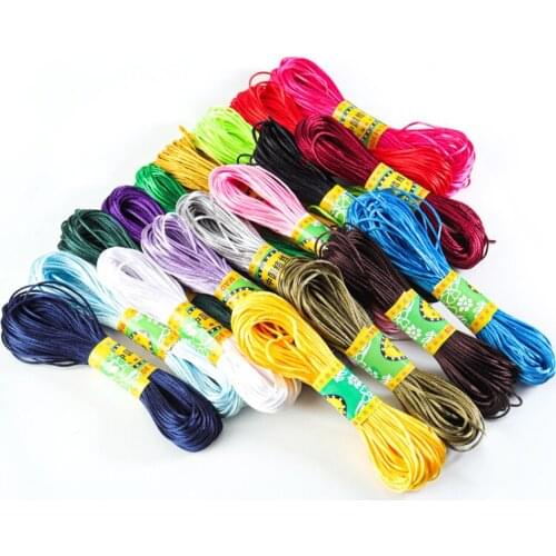 20M 1.5mm Cords String Ropes Many colors Cords For DIY Beaded Necklace Anklet Fashion Jewelry Findings