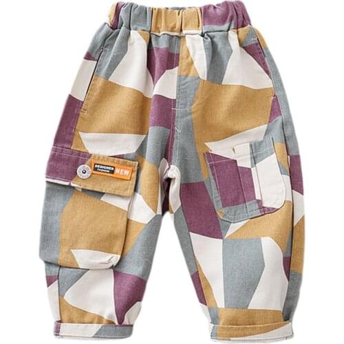 Boys Pants Children Trousers Kids Spring Autumn Clothes for Baby Boy Harem Pants toddlers Sport Sale Camouflage 0-5 YEARS