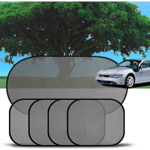 5pc Black Rear Side Car Window Windshield Mesh Sunshade Visor For Kids Baby Children Cover Shield Screen Solar UV Protection
