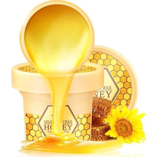 Milk Honey Paraffin Wax Hand Mask Moisturizing Whitening Exfoliating Calluses Hand Film