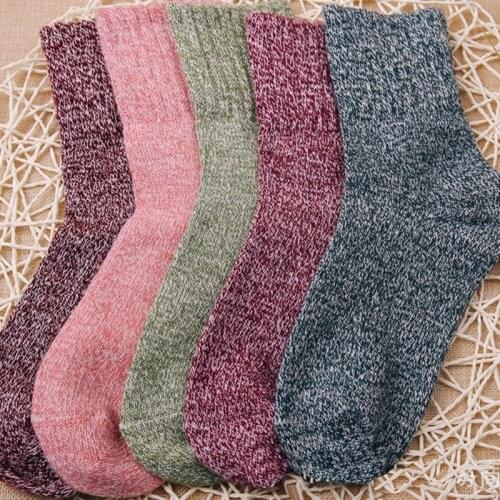 Spring And Autumn Sock Cotton Womens Casual Wild Mid Sock Pure Color Comfortable Double Needle Women Mid Sock