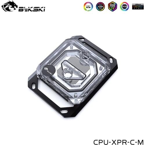 Bykski CPU Water Block Compatible Ryzen 7,5,3,AM4 AM3+,AM3,AM2+,AM2,FM2+,FM2,FM1 ,Processor Cooler,CPU-XPR-C-M
