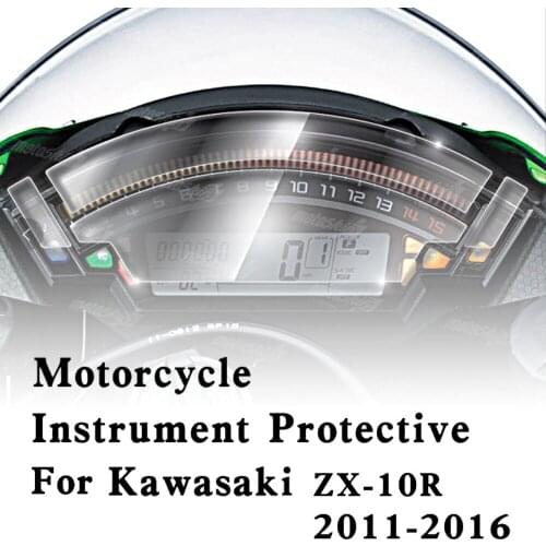 For Kawasaki ZX10R ZX-10R 2011-2016 Motorcycle Speedometer Scratch Cluster Screen Protection Film Protector