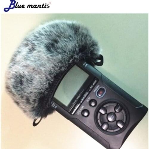 Blue Mantis Outdoor Artificial Fur Wind Microphone Cover Muff Windscreen Sleeve Shield For Tascam Dr40 Dead cat for Tascam DR40