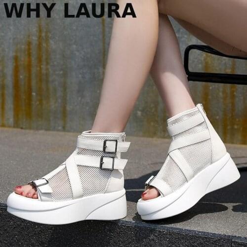 Womens platform base sandals open toe open toe dumpy gladiator cool boots platform sole comfortable casual spring and summer sh