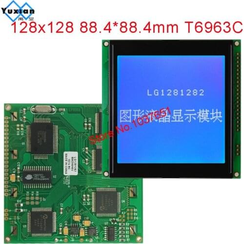 LCD module 128128 128X128 graphic display 88.4X88.4mm 20pin T6963C LG1281282 good quality industrial appliaction