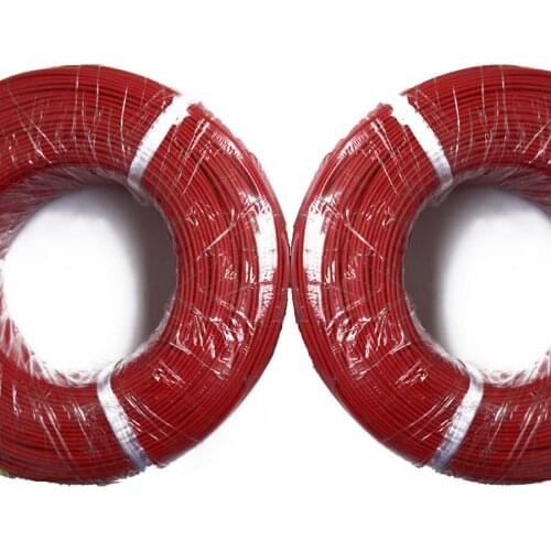 1-50Meters 10AWG-30AWG Red Flexible Silicone Wire RC Cable UL3135 Tinned Copper Wire High Temperature Resistance