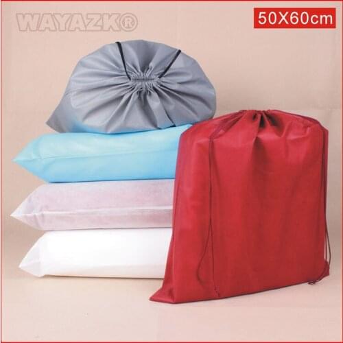 10pcs/lot) size 50x60cm(20x24")wholesale high quality large drawstring non woven bag