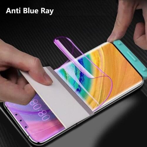 2PCS HD Anti Blue-ray Front Hydrogel Film For Meizu 15 Plus X8 Full Cover Screen Protector for Meizu Pro 7 Plus Nano Film