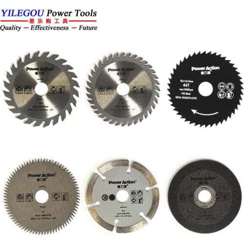 3 or 6Pcs 85mm Circular Saw Blade, 44 Teeth HSS Saw Blade, 36T TCT Wood Saw Blade, Daimond Blade For 85 * 15mm Mini Circular Saw