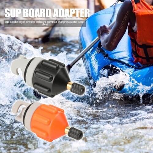 Rowing Boat Air Valve Adaptor Sup Board Kayak Pump Adapters Inflatable Air Valve Attachment Kayak Accessories Parts kayak boat