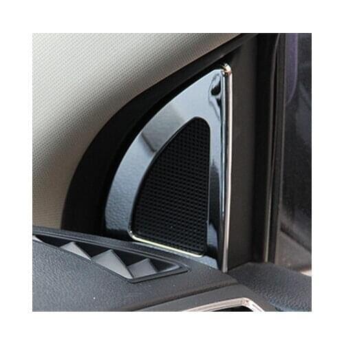 Car styling Audio decorative frame special decorative interior refit ABS sequins patch sticker for Kia RIO K2 2011-2016