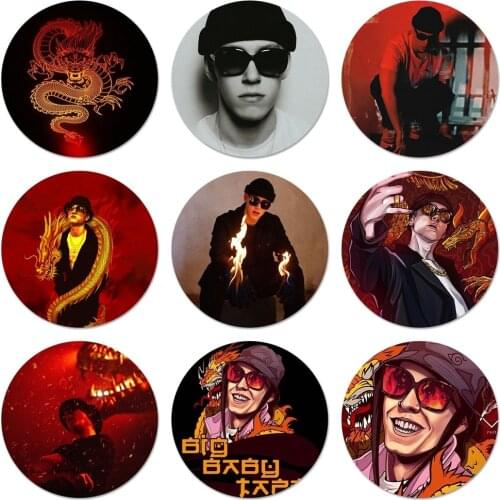Big baby Tape Rapper Icons Pins Badge Decoration Brooches Metal Badges For Clothes Backpack Decoration 58mm