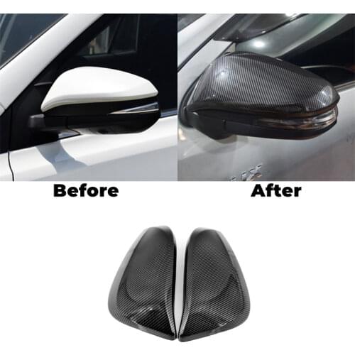 For Toyota Harrier 2014 2015 2016 2017 2018 Aaccessories ABS Carbon fiber Car Side Door rearview mirror Cover Trim Car Styling