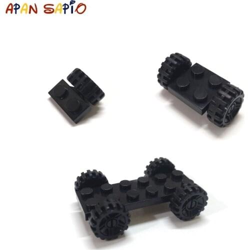 DIY Building Blocks Axle and Wheel 1x2 2x2 2x6 Special Accessories Bricks Size Compatible With lego kids Toys Educational