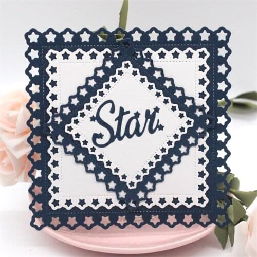 KSCRAFT Star square nesting frame Metal Cutting Dies Stencils for DIY Scrapbooking/photo album Decorative Embossing DIY