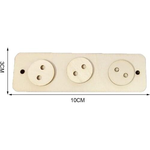 Toddler Busy Board DIY Toy Alarm Clock Gear Wood Chip Development Toy Puzzle Game Intelligence Montessori Toy Handmade Q4U2