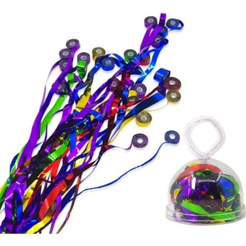 1set 20 Strands Hand Throw Streamer(Color) Paper Spider Silk Magic Tricks Magician Stage Street Party Accessories Gimmick Comed
