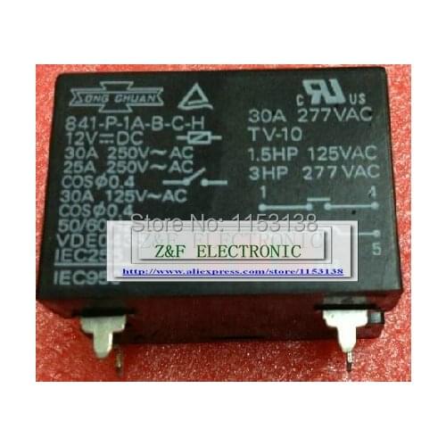 NEW ORIGINAL relay 841-P-1A-B-C-H-12VDC 841-P-1A-B-C-H 12VDC 841-P-1A-B-C-H 12V 2PCS/LOT