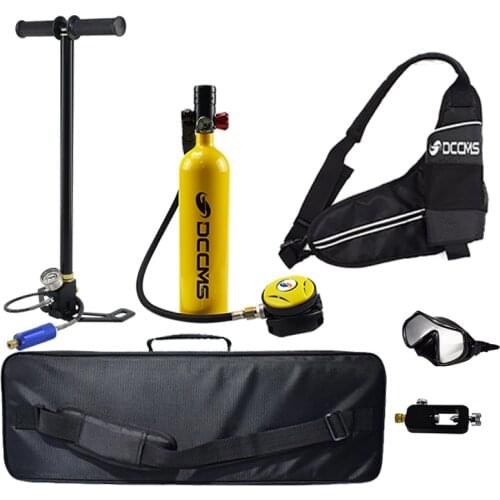 DCCMS diving equipment 1000ML mini diving oxygen tank portable diving scuba refillable
