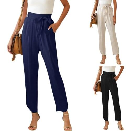 POINTOUCH Women's Trousers Harem Pants