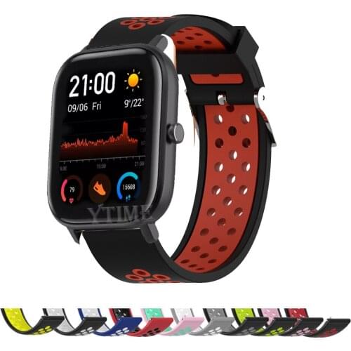20mm Wrist Strap For Amazfit GTS/GTS 2 Mini 2E Silicone Band For Huami Amazfit BIP S U Pro POP Pro Zepp EReplacement Bracelet