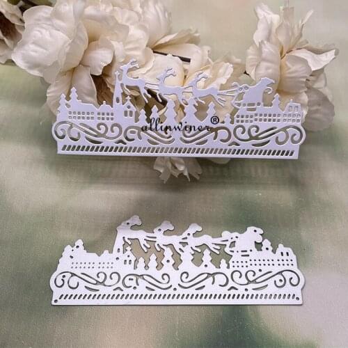 Christmas scenery Metal Cutting Dies Stencils Die Cut for DIY Scrapbooking Album Paper Card Embossing