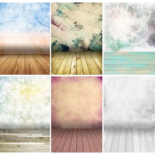 SHENGYONGBAO Vintage Gradient Photography Backdrops Props Brick Wall Wooden Floor Baby Portrait Photo Backgrounds 210125MB-31