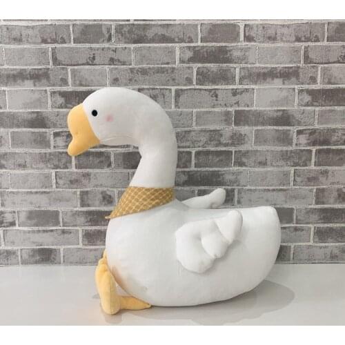 Cute Big White Goose Plush Toy Pillow 36cm Girl Pillow Net Celebrity Doll Doll Kawaii Pillow
